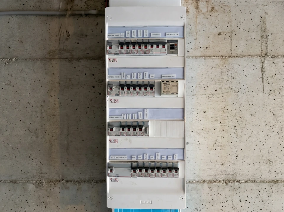 Ouvrez le tableau électrique dans l'appartement